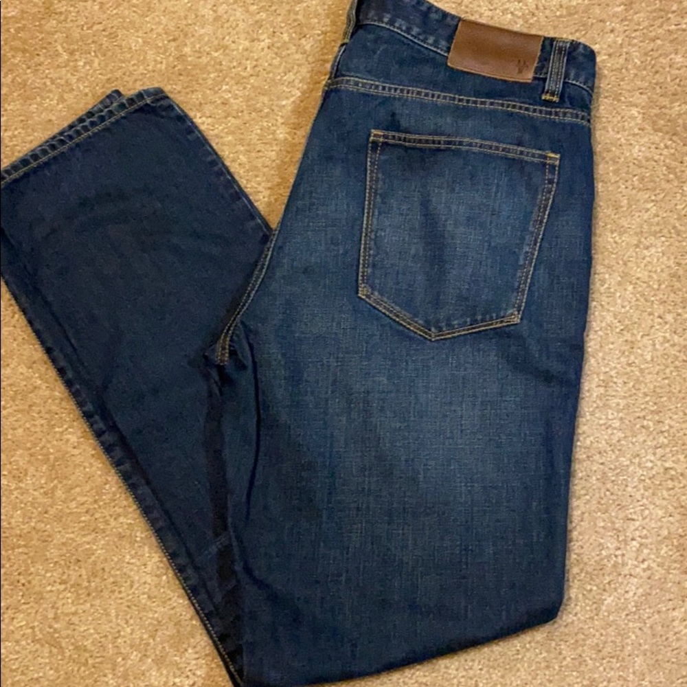 LL Bean Signature Slim Straight Leg Jean 35x32